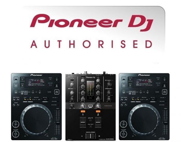 Pioneer DJ CDJ-350 and DJM-250MK2 Professional DJ Equipment Package