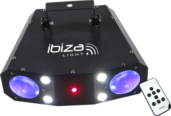 Ibiza Light Moonflower-Strobe-Laser Combo