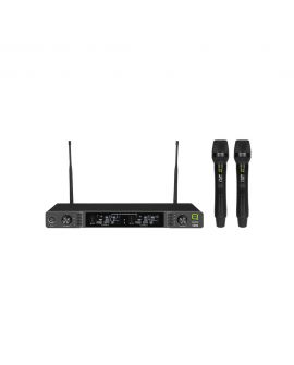 Q-Audio QWM 1970 HH UHF Dual Channel Handheld Wireless Microphone System